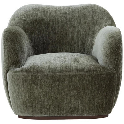 Elizandra Chenille Swivel Chair - SFV5152 - Olive Green - Safavieh Couture | Target