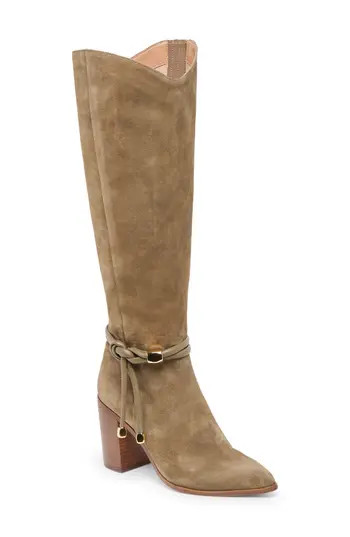 Dolce Vita Tarren Knee High Boot in Olive Suede at Nordstrom Rack, Size 7.5 Regular Calf | Nordstrom Rack