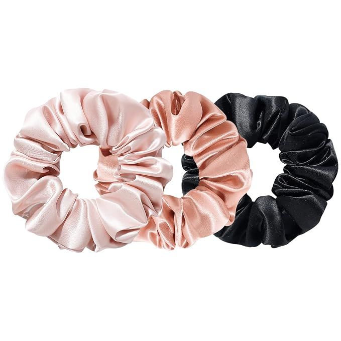Amazon.com : DelTeck Luxurious Silk Scrunchies, Far Better than Satin, 25 Momme Hair Scrunchies, ... | Amazon (US)