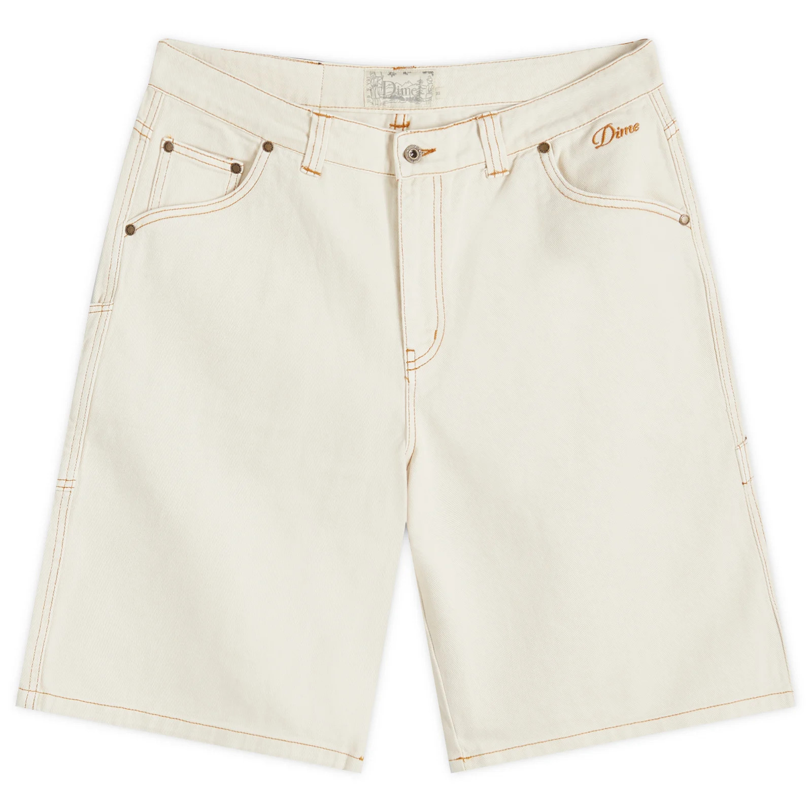 Dime Men's Classic Denim Shorts in Warm White, Size 36"" | END. Clothing