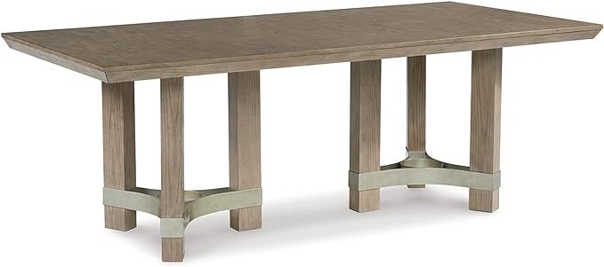 Signature Design by Ashley Chrestner Contemporary Rectangular Dining Room Table, Brown Finish | Amazon (US)