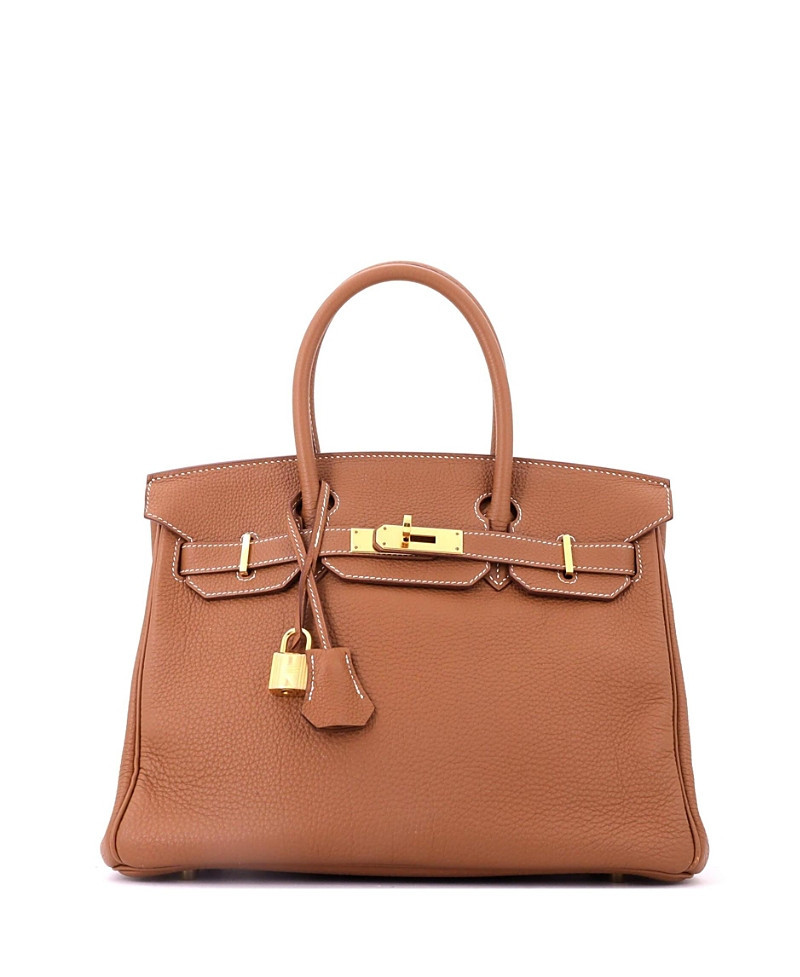 Pre-Owned HERMES Birkin 30 Handbag Brown Togo with Gold Hardware | Bloomingdale's (US)