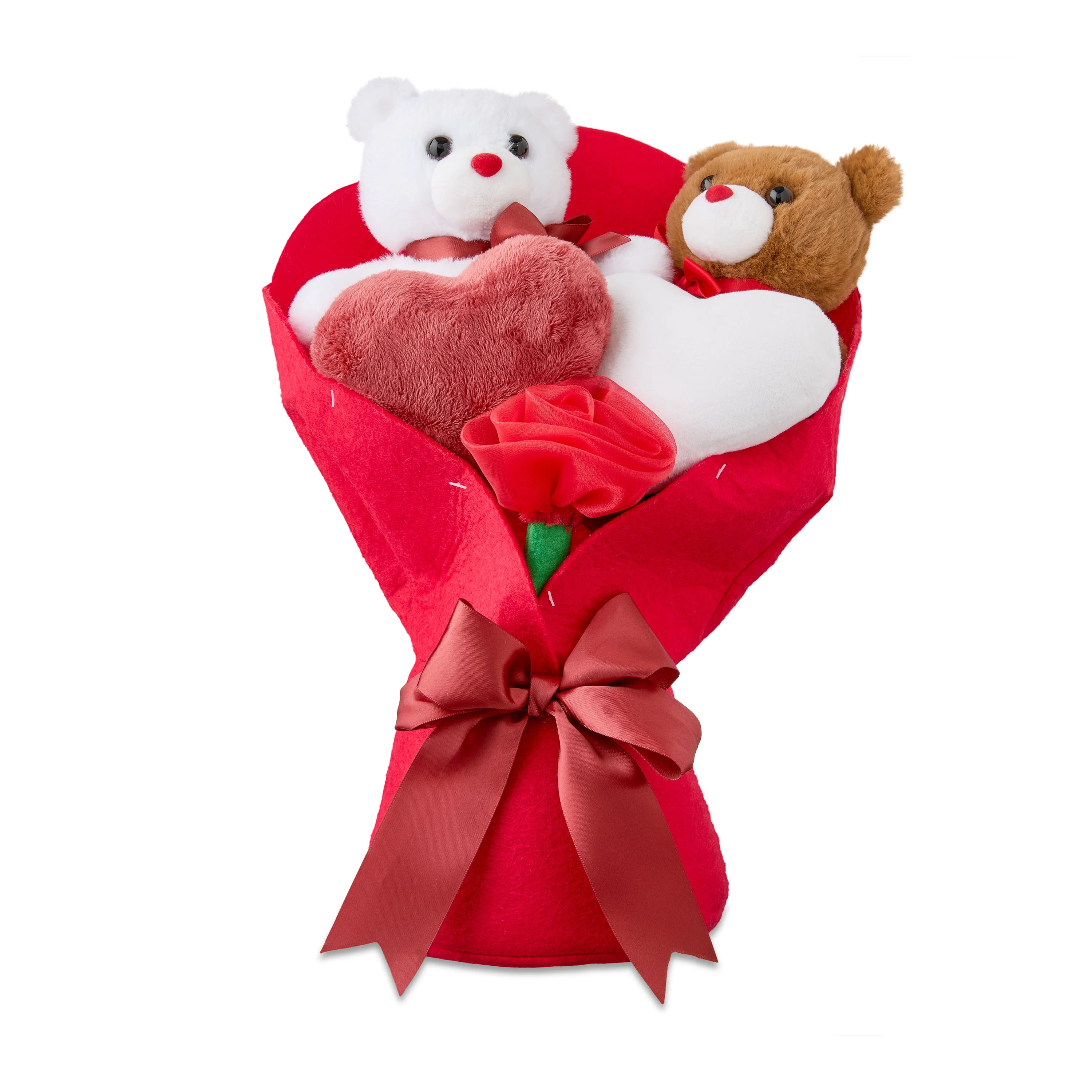 Medium Bear Bouquet, Red, 13", Valentine's Day by Way To Celebrate | Walmart (US)