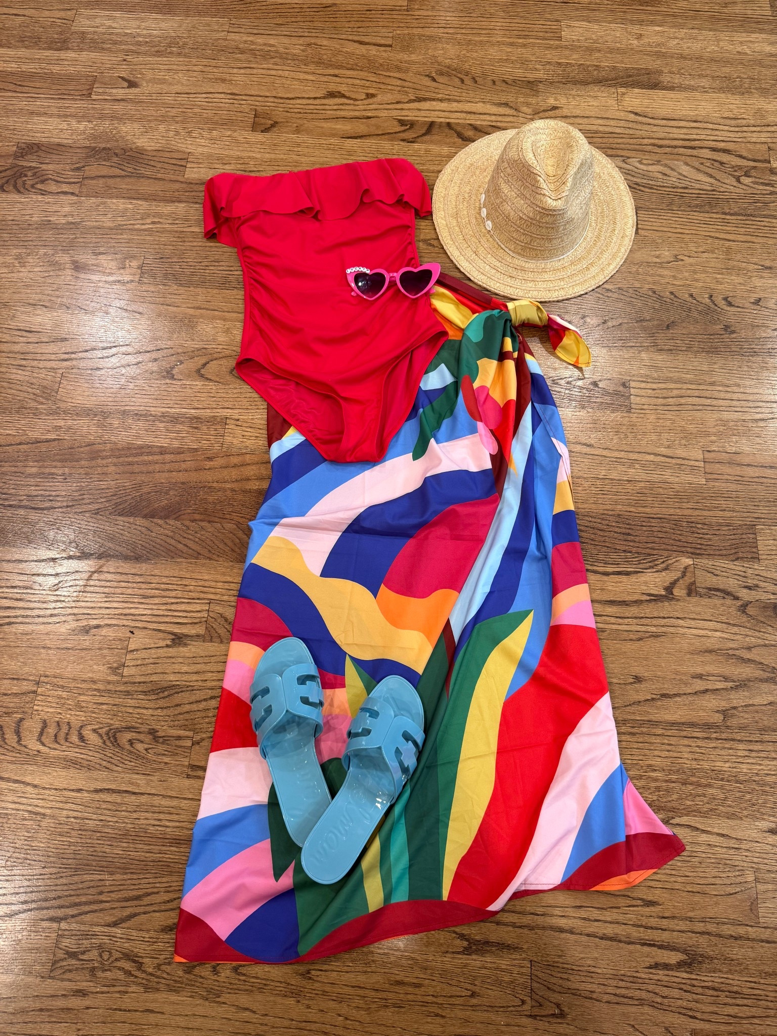 Amazon swimsuit - true to size 

This colorful sarong goes with everything !

Target packable hat

#LTKSwim #LTKFindsUnder50 #LTKFindsUnder100