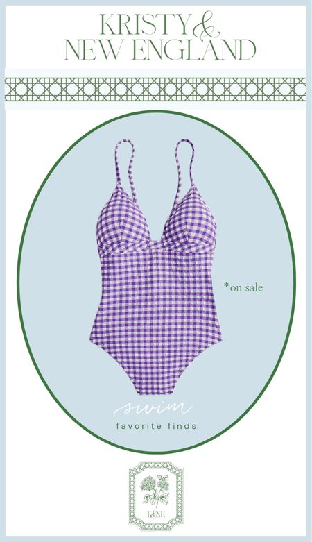 Such a cute gingham one piece swimsuit

#LTKover40 #LTKsalealert #LTKswim