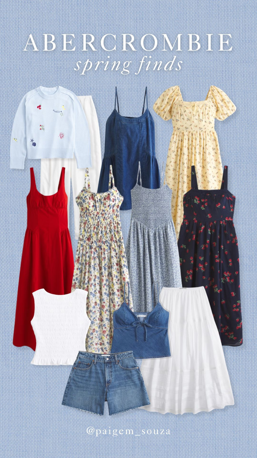 Abercrombie spring new arrivals. 🍓 Perfect for spring brunch, vacation looks, date night and everyday elevated style. 

Spring outfits, feminine dresses, floral prints, linen skirts, denim shorts, smocked tops, midi dresses, maxi dresses, puff sleeve details, Easter dress, new arrivals, fruit, print, lightweight sweaters and classic warm weather staples. 

 #LTKootd #LTKSeasonal
