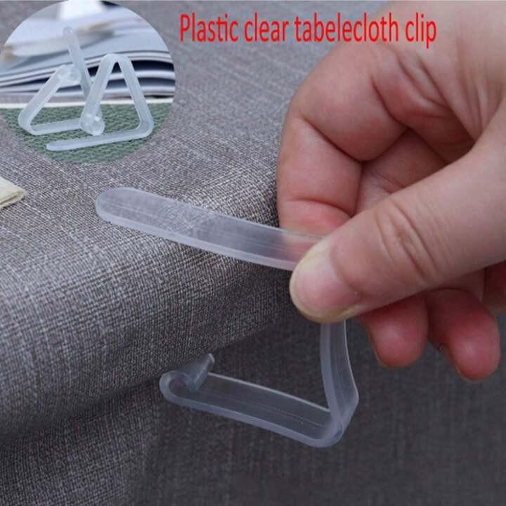 10pcs/20/Pcs/16pcs/32pcs Transparent Plastic Tablecloth Clips For Non-Slip Tablecloth Fixing, Sui... | SHEIN