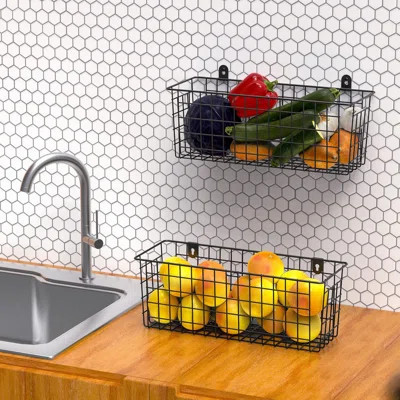 Wall Mounted Storage Cabinet Storage Basket | Wayfair North America