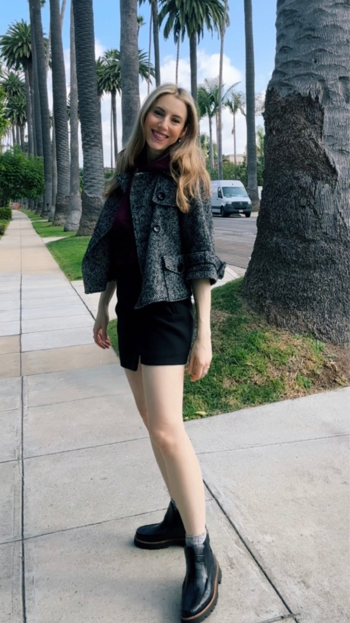 With a mini, I love a more rugged shoe. These lug sole Chelsea boots counterbalance the skirt. 

Btw, how perfect are these socks for the boots? They’re just long enough  

#LTKstyletip #LTKshoecrush #LTKfindsunder50