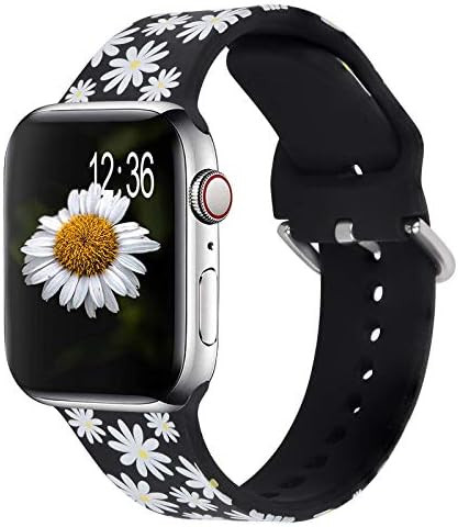 KOREDA Compatible with Apple Watch 38mm 40mm 41mm Bands, Soft Silicone Fadeless Pattern Printed R... | Amazon (US)