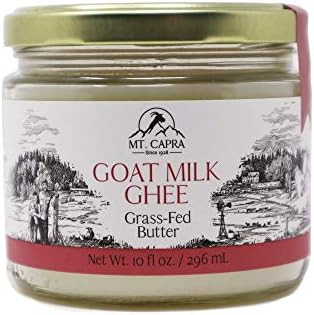 MT. CAPRA SINCE 1928 Goat Milk Ghee | Grass Fed Clarified Butter High in MCT Oil Perfect for Bull... | Amazon (US)