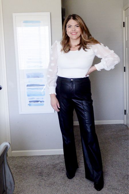 3 Christmas outfits 
Midsize outfits- size 12 Christmas outfit
Top from Walmart large
Leather pants target 12 
Boots DSW 
#leatherpants #christmasoutfit #winteroutfit #LTKcurves #LTKHoliday #LTKstyletip
