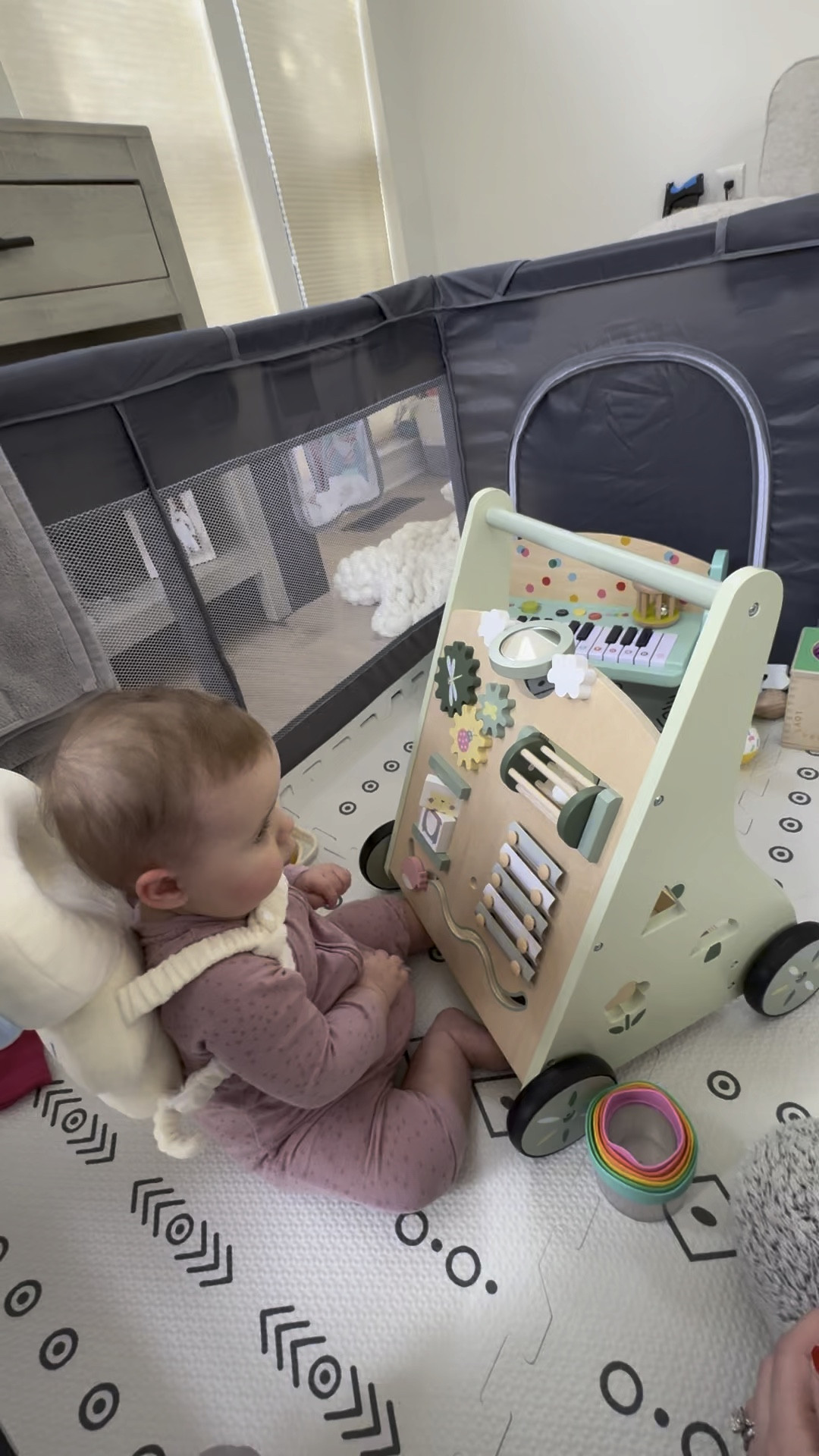 If you have a little one who is learning to sit up or starting to get on the move I highly reccomend this padded backpack head protector to keep that noggin safe! Here are all of the baby items we are loving right now from 5-10 months of age. 

#baby #babyproofing #babytoys #bump 

#LTKBaby #LTKBump #LTKKids