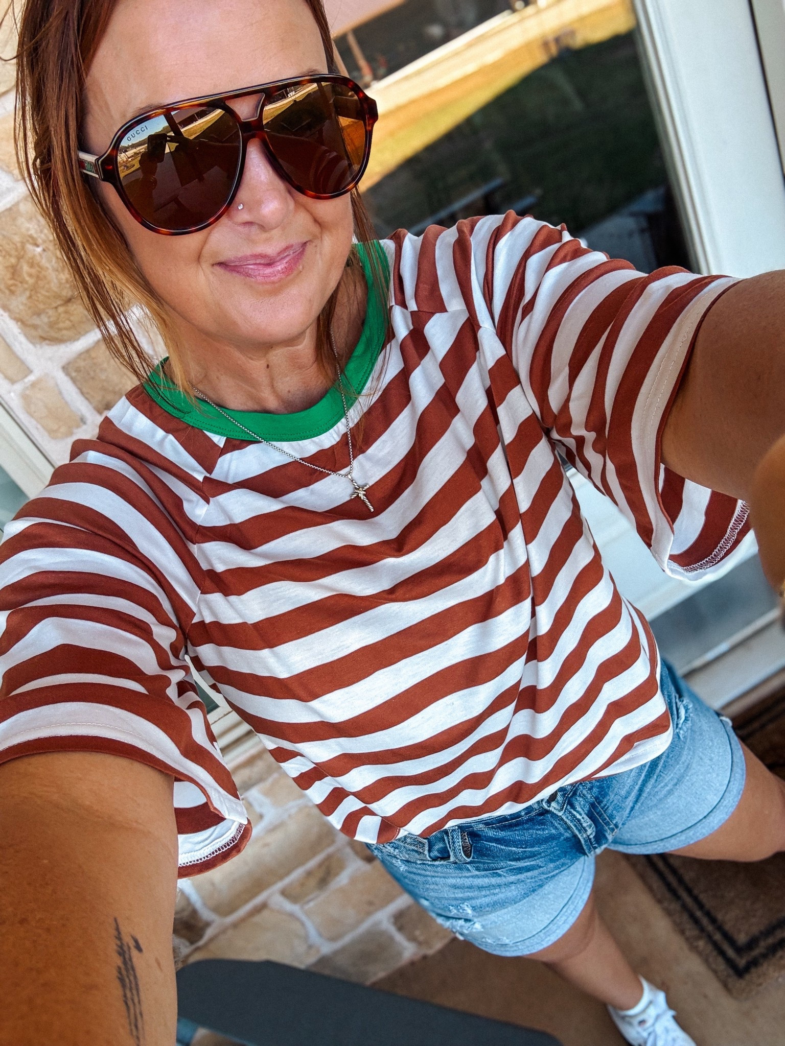 Such a great tee for fall and just $13 right now! 

#LTKOver40 #LTKSaleAlert #LTKShoeCrush