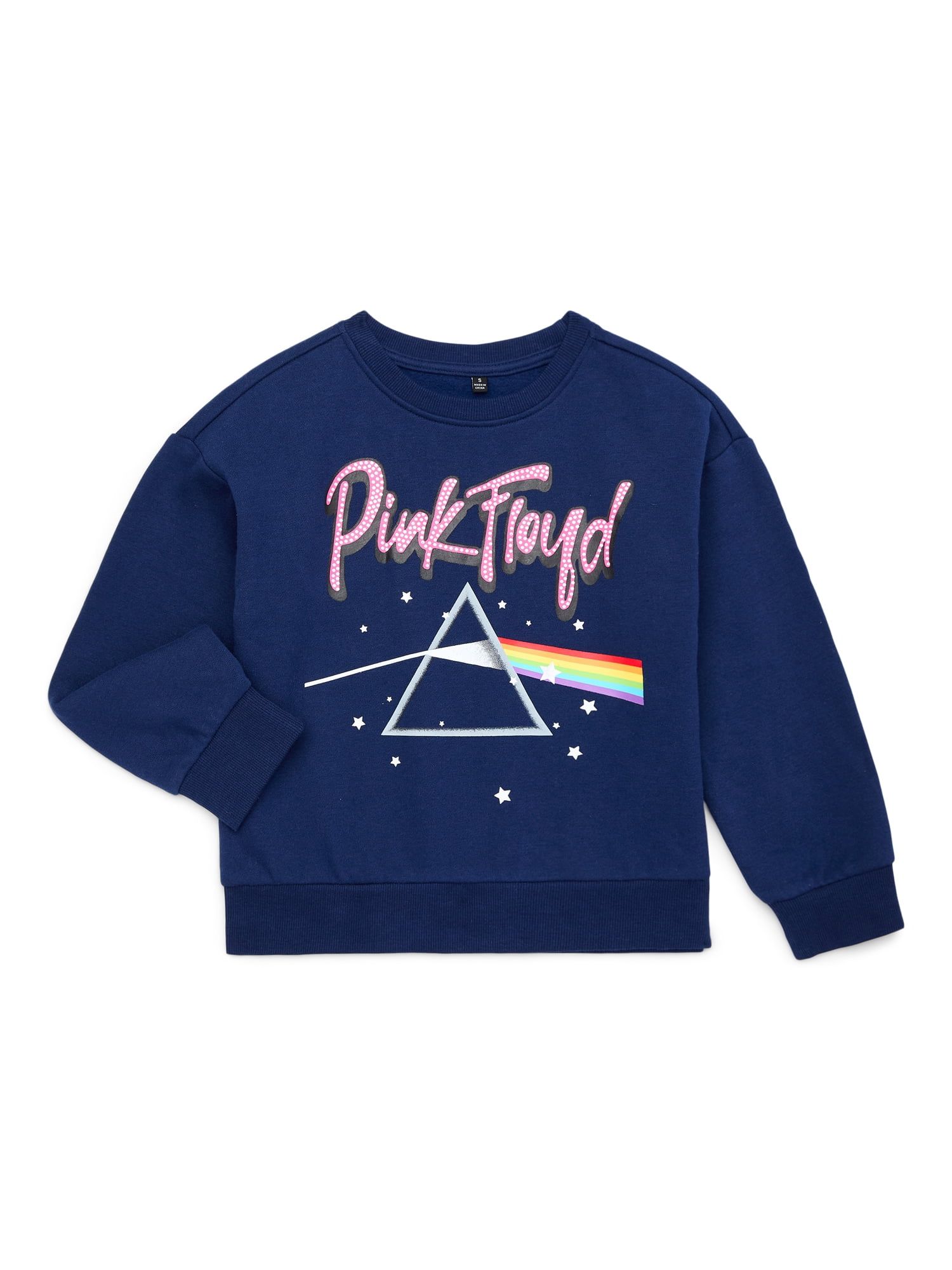 Pink Floyd Girls Crewneck Sweatshirt, Size 4-16 | Walmart (US)