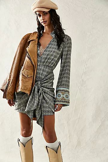 Silky Rillo Shirtdress | Free People (Global - UK&FR Excluded)