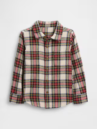 Ivory Cream Frost Plaid | Gap Factory