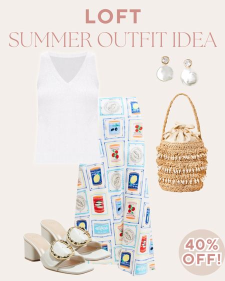 Loft summer outfit idea 2024 - 40% off friends and family sale! 



#LTKshoecrush #LTKSeasonal #LTKsalealert