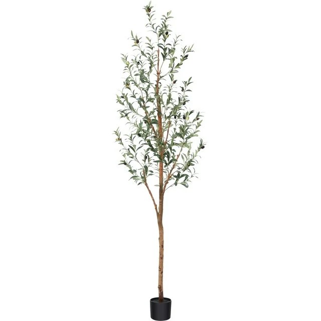 DR.Planzen 7ft Artificial Olive Tree Indoor, Tall Faux Olive Tree, Artificial Plants with Natural... | Walmart (US)