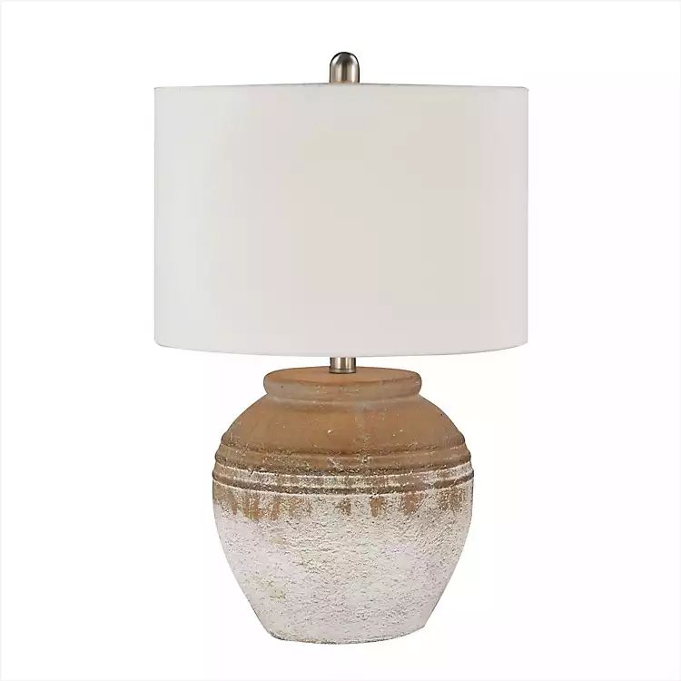 New! Weathered Clay Ceramic Table Lamp | Kirkland's Home