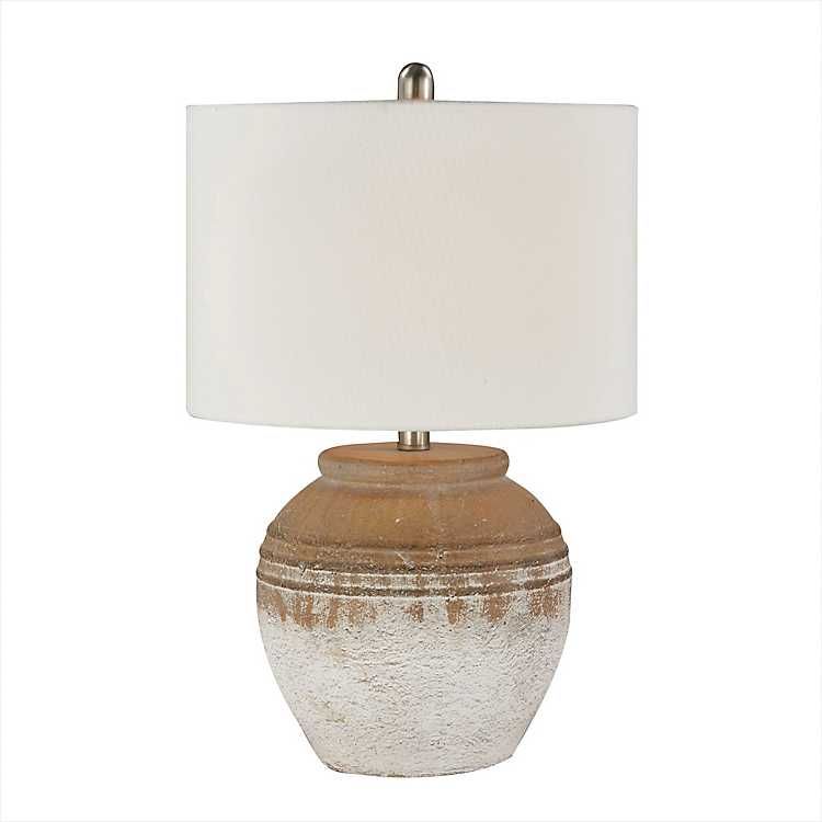Weathered Clay Ceramic Table Lamp | Kirkland's Home