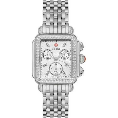 Michele Deco Stainless Steel Diamond Women s Watch MWW06A000775 | Walmart (US)