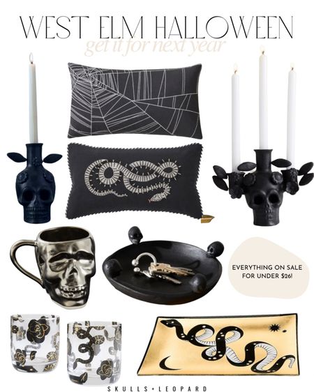 Get the goods for next year for cheap!!!! Or if you’re like me and decorate with skulls and stuff year round, get your normal decor for a great deal 🤣

West elm Halloween sale, Halloween sale, spooky season sale 

#LTKsalealert #LTKHalloween #LTKhome