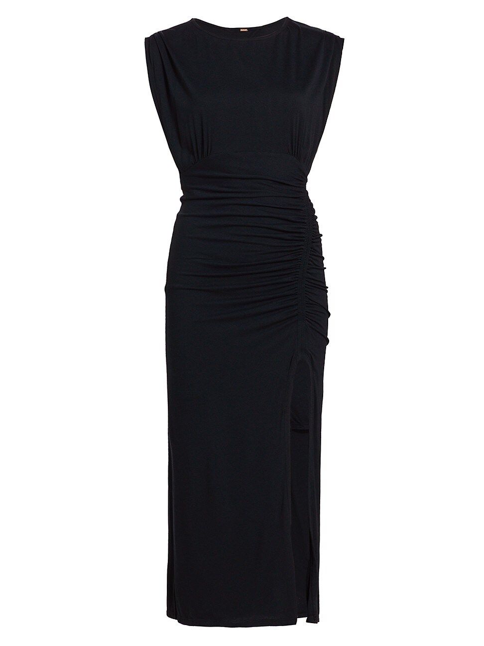 Women's Lakeside Ruched Split Midi-Dress - Black - Size Small - Black - Size Small | Saks Fifth Avenue