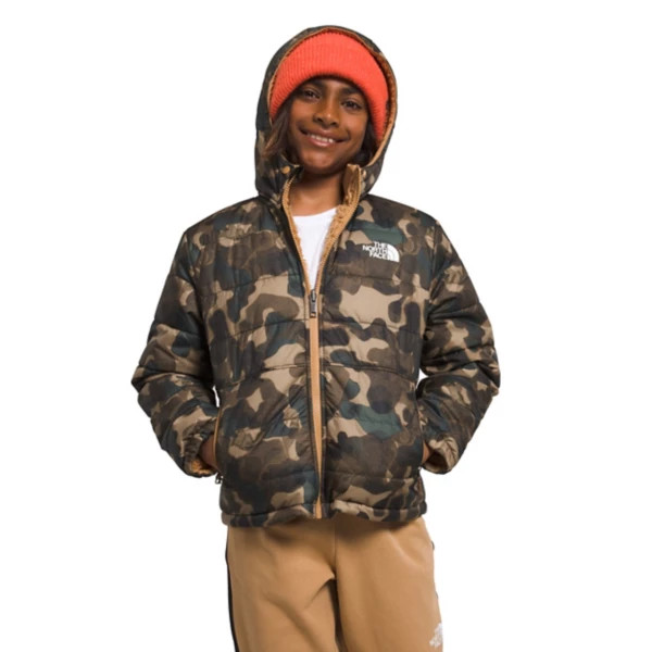 Boys' The North Face Puffer Jacket Chimbo Reversible Large Brown Camo | Scheels