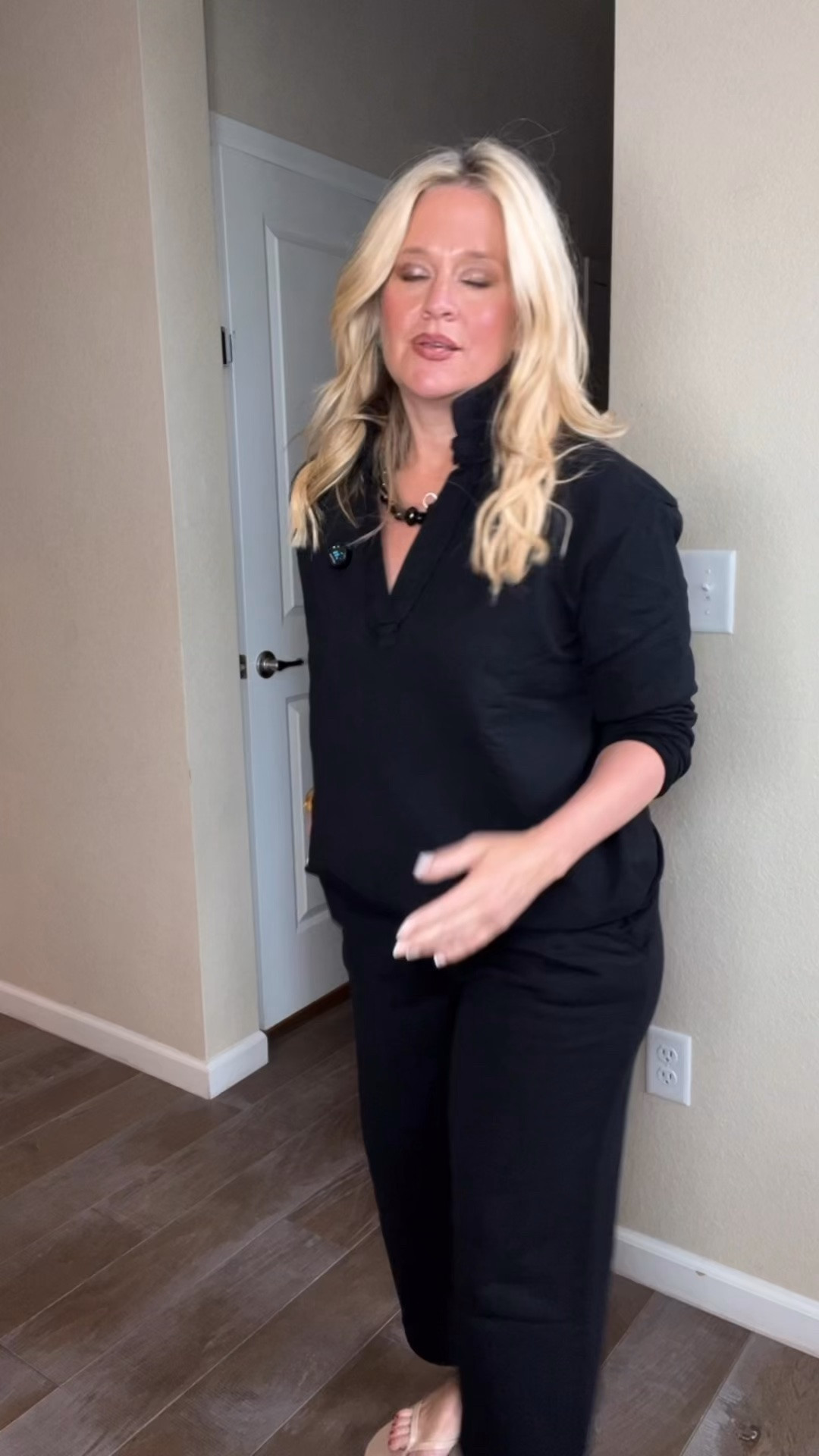 ✨Tap the bell, save and ❤️ start here over 40 fashion, midlife style, midsize fashion and luxury looks for less.  

⬇️Sizing information:
Wearing large both pieces tts (size down if in between sizes.) 

This is the $550 Frank & Eileen look for under $100 👀

I want pajama-level comfort without looking frumpy, and this set nails that relaxed, expensive-looking polish.

✨ LIFT with the open Henley collar
✨ SKIM with the easy, relaxed top
✨ BALANCE with the cropped wide-leg pants

It’s 100% organic cotton French terry, ridiculously soft, and still looks pulled together enough to wear out of the house.

Elastic waist. Pockets. Easy movement. That effortless, lived-in luxury look without the luxury price tag.

And if you love the white, don’t wait it goes FAST and just restocked. 🤍

Same body. Different physics.™

👑 Helping you look good, feel good. —Lindsey Denver
Check back daily for belly-friendly style, confidence, affordable luxury looks and Outfit Physics™.

#LTKOver40 #LTKMidsize #LTKPlusSize