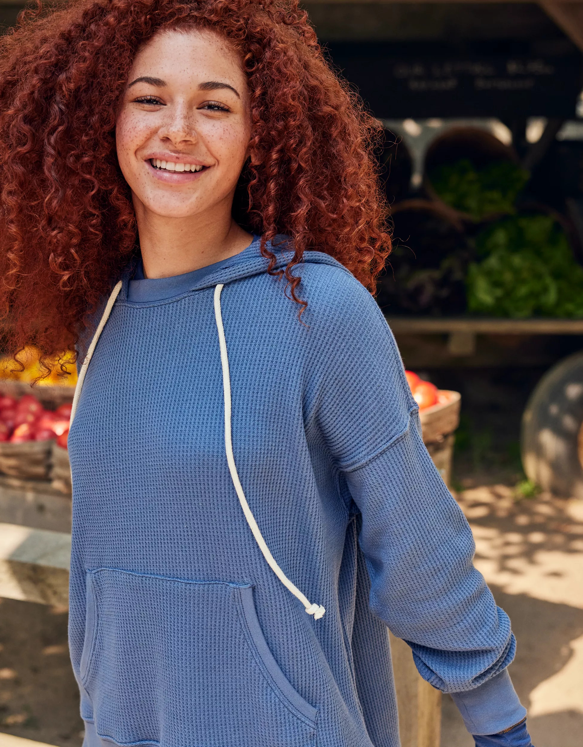 Aerie Cozy Waffle Hoodie | American Eagle Outfitters (US & CA)