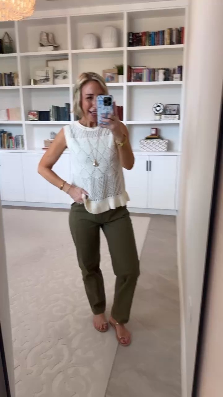 Walmart - tops and denim - under $30. High Rise Barrel Jeans - size 0. $24.98. 4 colors. Peplum Tank Sweater - size XS. $14.98. 3 colors. 

#LTKOver40#LTKSeasonal#LTKPetite