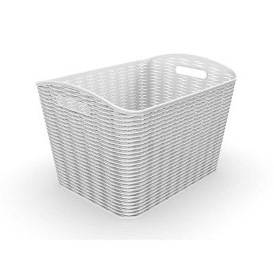 26L Wave Design Curved Basket Gray - Room Essentials™ | Target