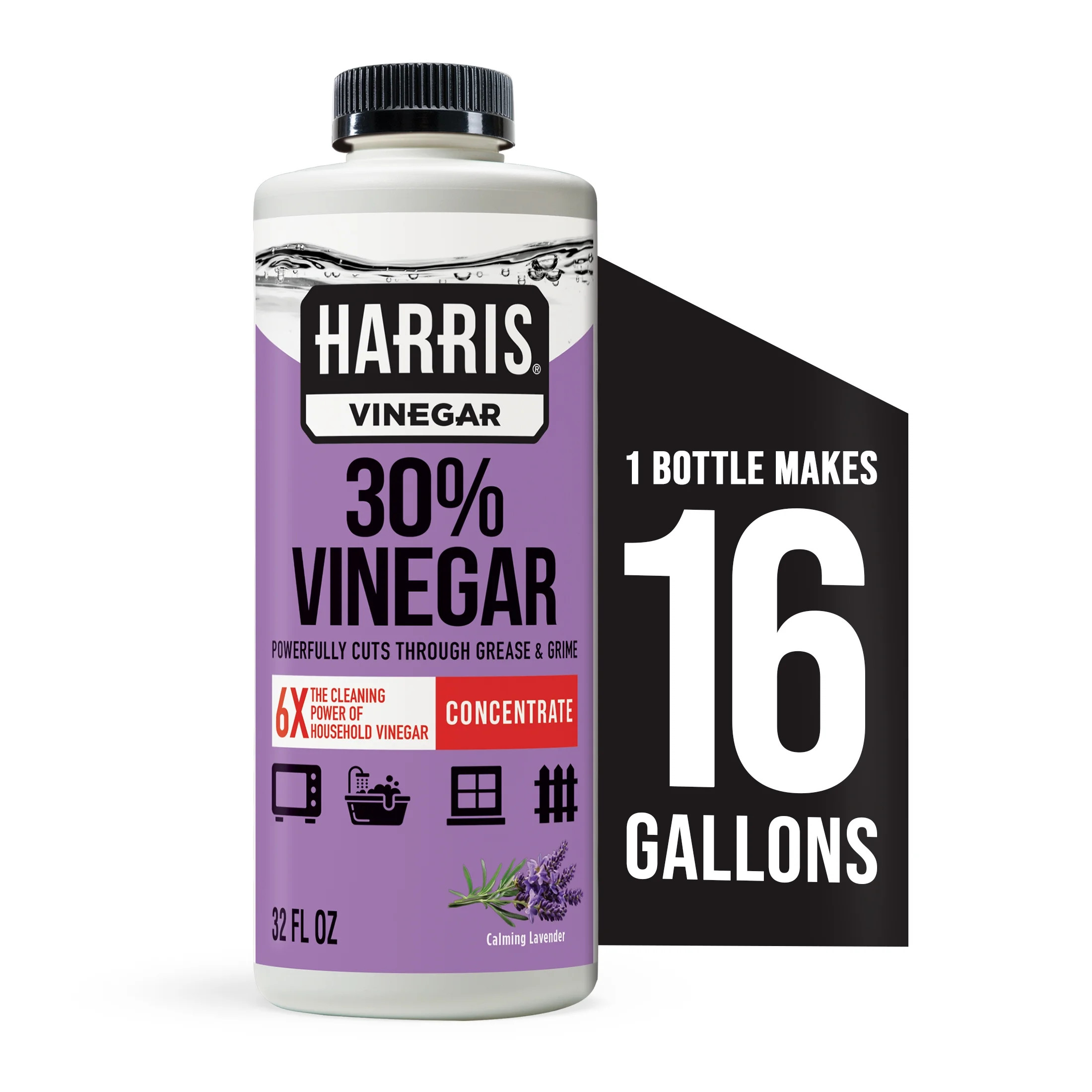 Harris 30% Vinegar Concentrate Multi-Purpose Cleaner Lavender 32 fl oz - Walmart.com | Walmart (US)