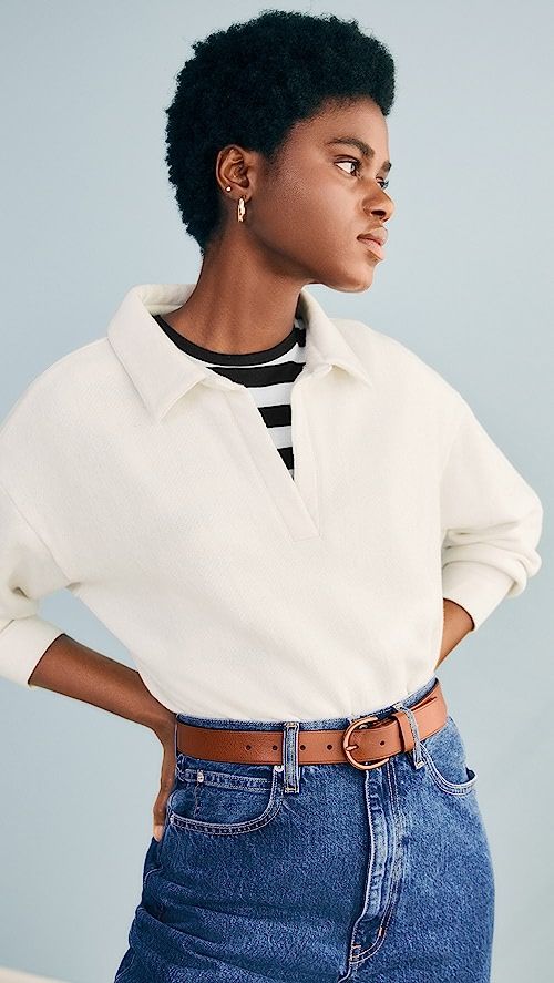 Maeve Polo Sweatshirt | Shopbop