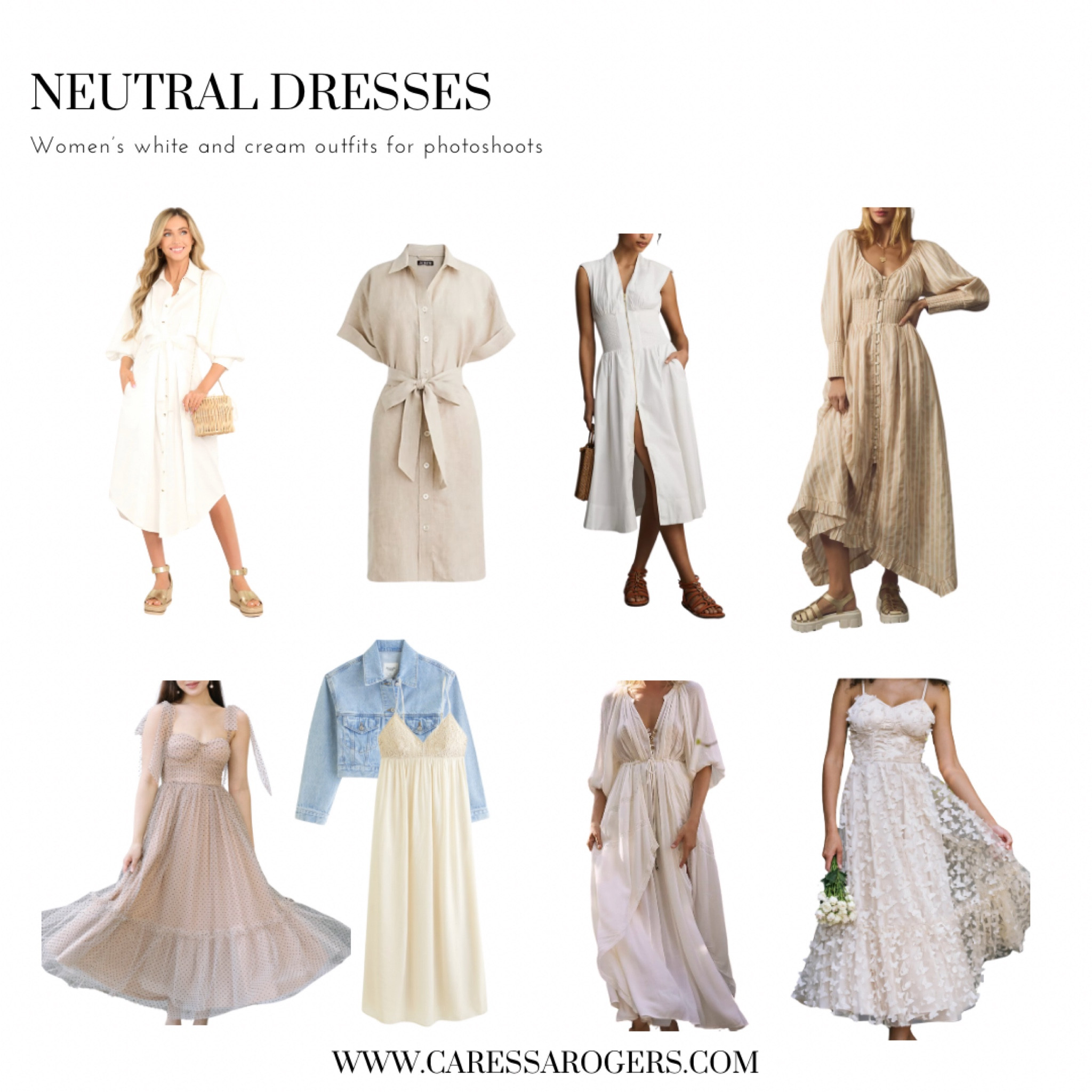 Looking for neutral dress for photoshoots? These  dresses in white and cream are perfect!

#LTKfamily