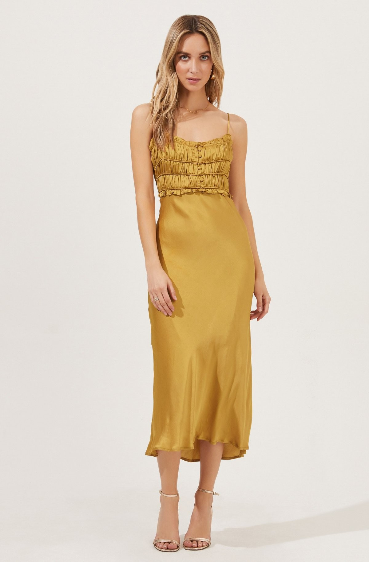 Zola Smocked Midi Dress | ASTR The Label (US)