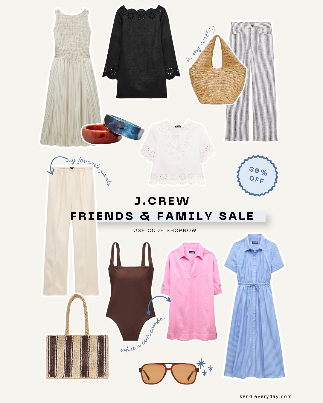 @jcrew 30% off Friends and Family sale! Use code SHOPNOW.