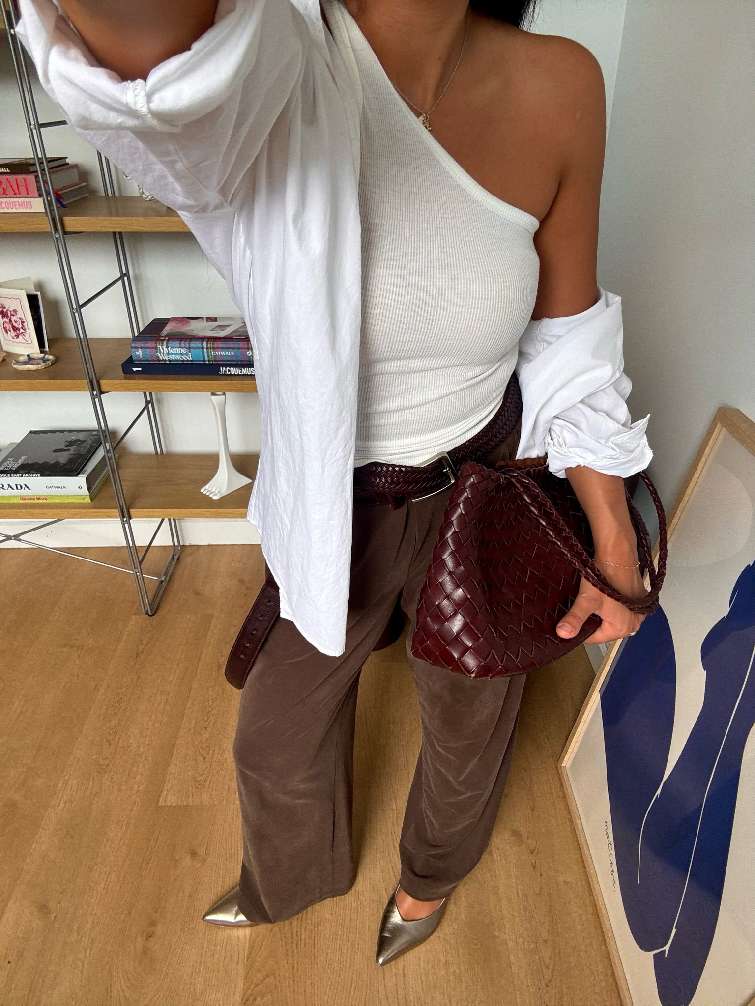 I looove these dissh pants — I even wear them with a hoodie if I wanna dress them down more! My top is old Bayse Brand. I’ve linked my exact bag but in a different colourway cos this one is old. Belt is thrifted from the men’s section 🤎

#LTKsale #LTKstyletip #LTKaustralia