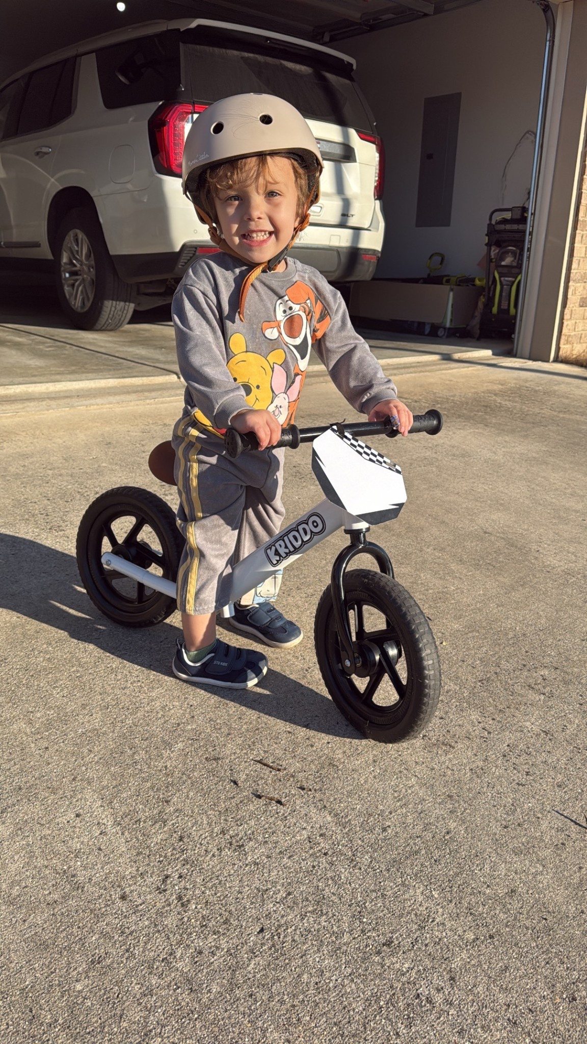 Sunshine after the rain = pure toddler joy ☀️🚲

After what felt like endless cold, gloomy, rainy days, we finally got a little slice of warm weather — and this sweet boy was READY. Cream helmet strapped on, tiny hands gripping the handlebars, wobbly little sneakers pushing off the pavement! We took his balance bike outside for the first time today!He usually just cruises laps around the living room, so watching him ride down the sidewalk with those proud, determined toddler strides felt like such a big moment. The fresh air, rosy cheeks, giggles echoing down the street… it was pure joy. And honestly, the whole family needed it — soaking up the sunshine, cheering him on, breathing in that crisp almost-spring air together. It’s the kind of simple magic you wait all winter for.

We are soaking up every golden ray and crossing our fingers that spring is officially on its way. 🌷✨
Toddler moms — if you’re dreaming of outdoor adventures, balance bike rides, and the best spring and summer gear for your little guy, check out my links to help make your toddler boy’s warm-weather season an absolute blast! 💙


#LTKKids #LTKmomlife #LTKdayinmylife