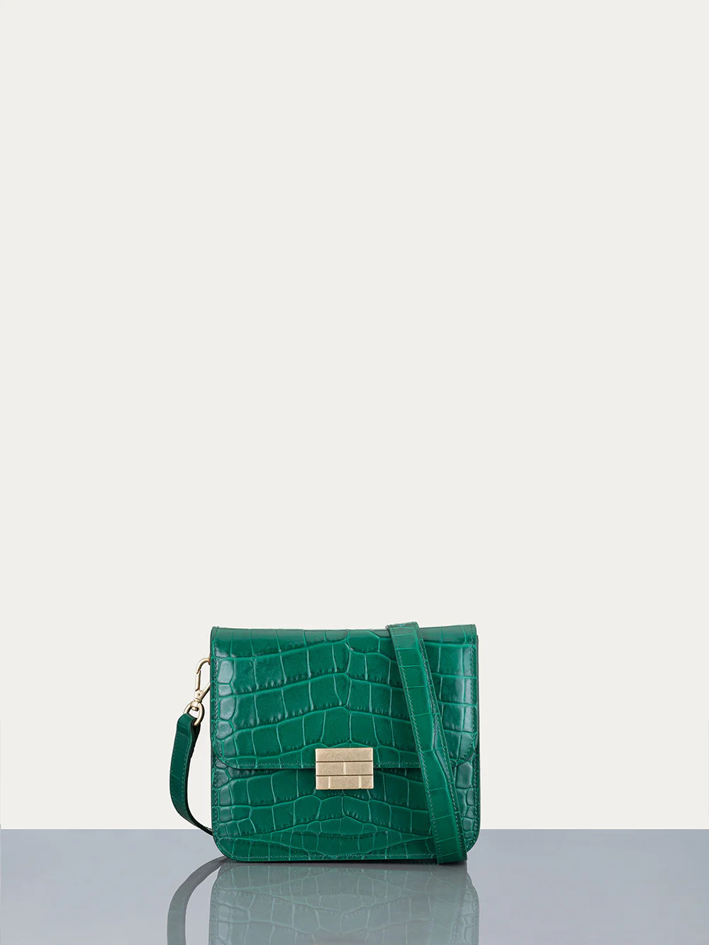 Le Signature Mini -- Emerald Croco | Frame Denim
