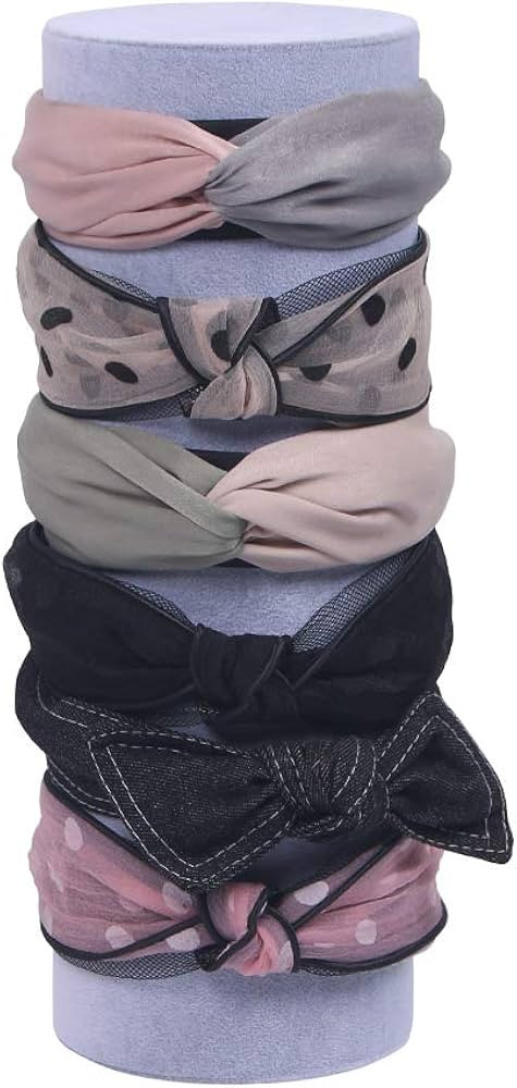 Vertical Headband Holder Hair band Accessories Display Stand Necklaces Scrunchie Showcase Storage... | Amazon (US)