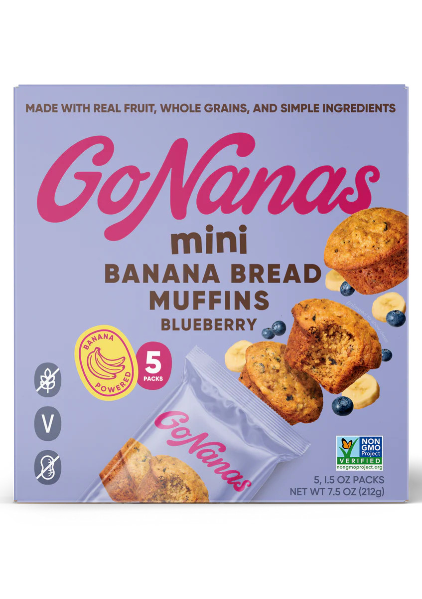 Blueberry Ready to Eat Mini Muffins | GoNanas