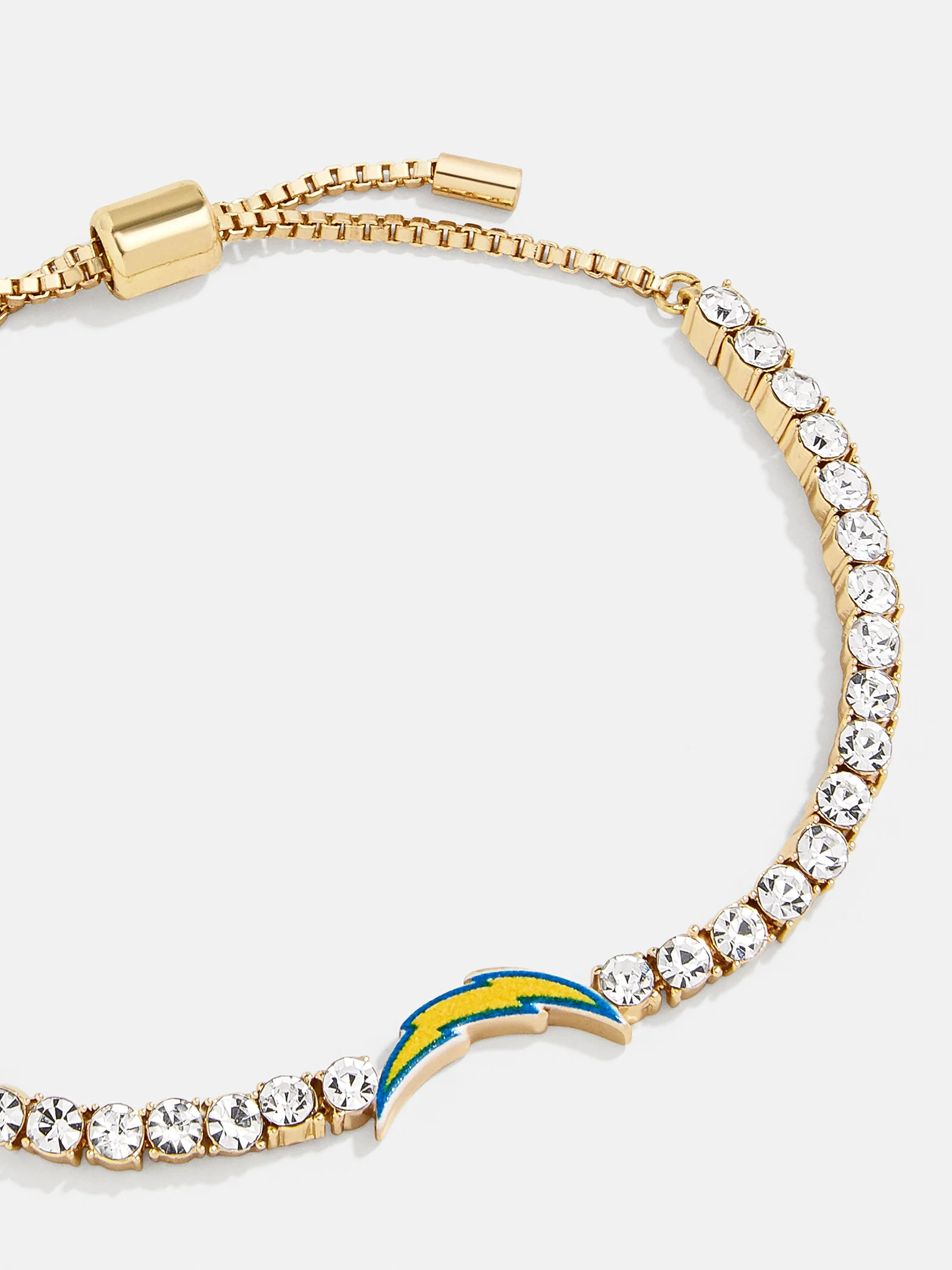 Los Angeles Chargers NFL Gold Tennis Bracelet - Los Angeles Chargers | BaubleBar (US)