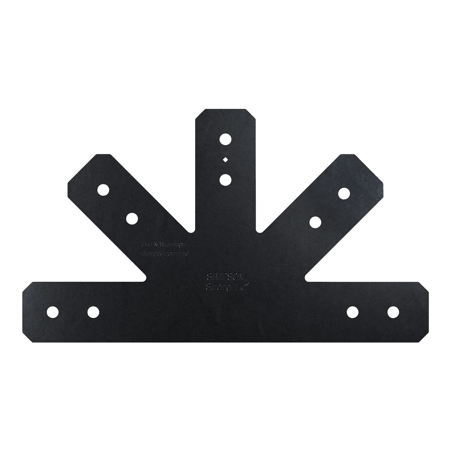 Simpson Strong-Tie Outdoor Accents Avant APVGP 20-in x 1-in 12 -Gauge Powder-coated Gable Plate one_size | APVGP1212-4 | Lowe's