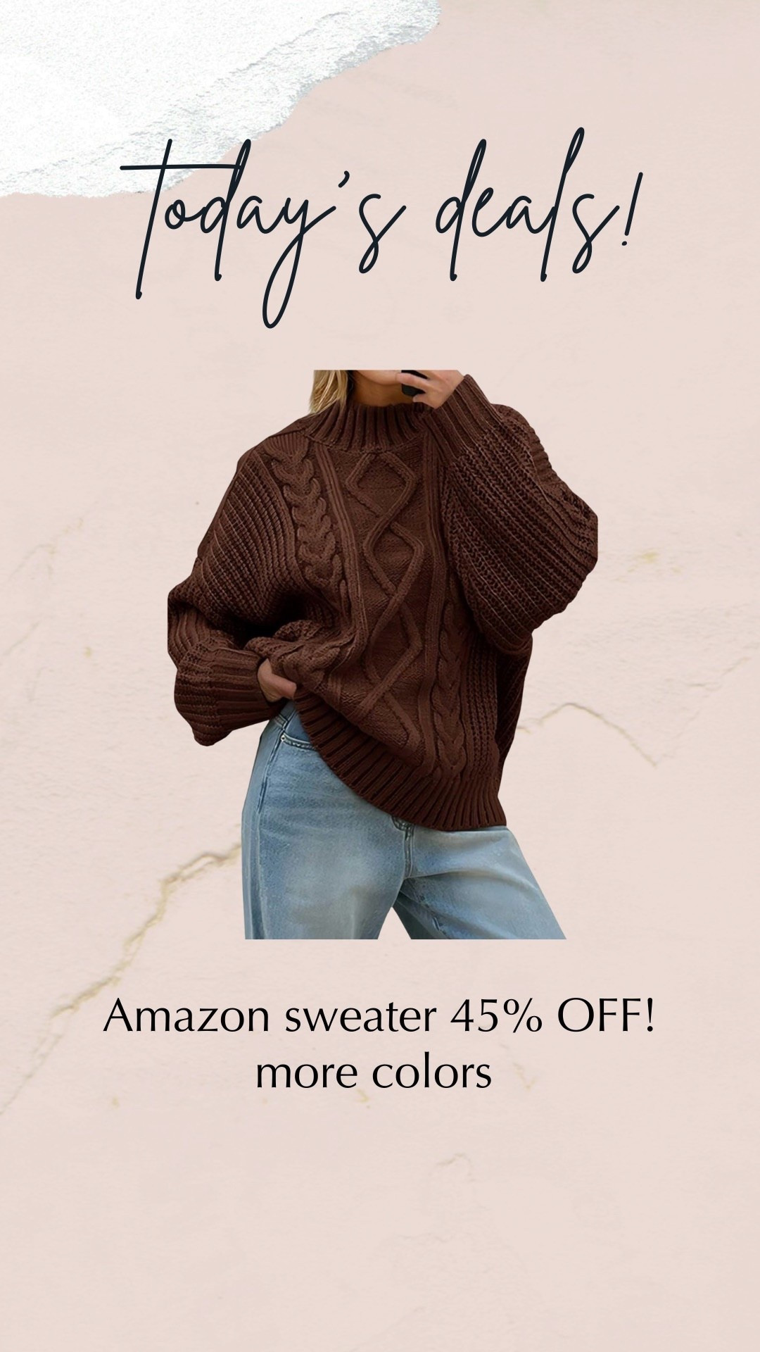Brown Amazon sweater on sale 

#LTKFindsUnder50 #LTKSaleAlert #LTKSeasonal
