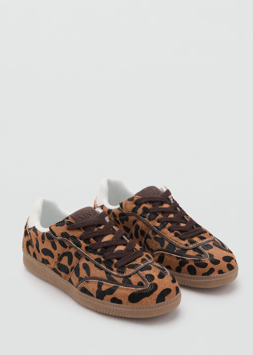 Leopard leather sneakers black - Kids - 3½ - MANGO KIDS | Mango (US/MX/AU)