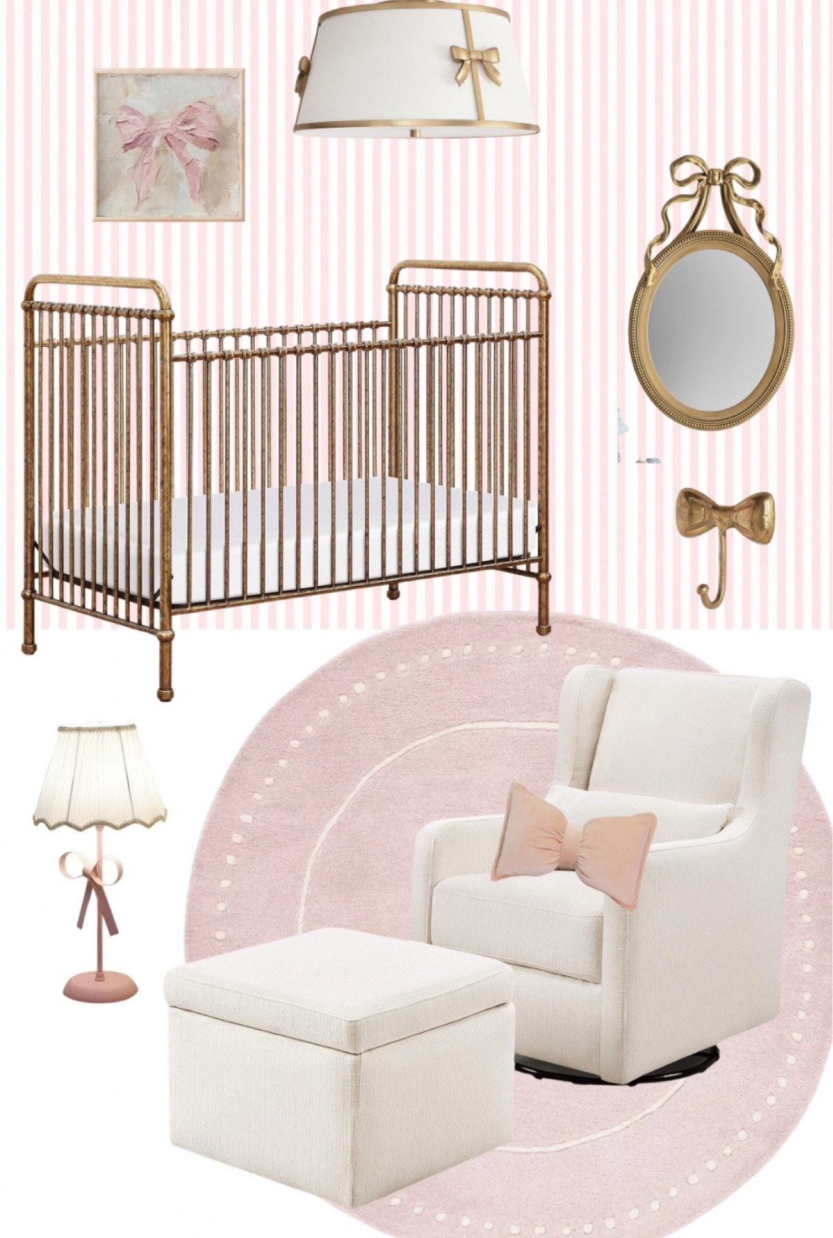 Girly nursery decor, Bow-themed nursery ideas, Pink nursery designs, Nursery wall decor with bows, Bow accent pillows, Nursery furniture for girls, Bow crib bedding sets, DIY bow decorations for nursery, Floral and bow nursery themes, Bow wall decals, Vintage bow nursery style, Baby shower decor with bows, Bow mobile for crib, Girly nursery color palettes, Bow nursery art prints, Feminine nursery accessories, Bow headbands for nursery decor, Nursery organization with a girly touch, Bow-themed lamps and lighting, Nursery storage solutions with bows

#LTKHome #LTKBaby #LTKKids