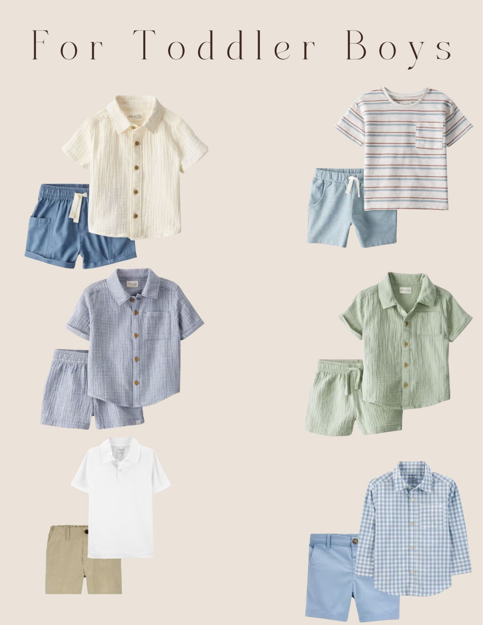 We all know shopping for boys for photoshoots can be difficult! Shop my recommended outfits for toddler boys and have them looking their best for your Spring or Summer photo session! I included lots of neutrals and pastels to make it easier to pair with the rest of the family!

#LTKBaby #LTKFamily #LTKKids
