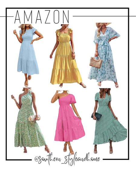 Easter and Spring dress ideas. Amazon dresses. 

#LTKSeasonal #LTKunder50 #LTKstyletip